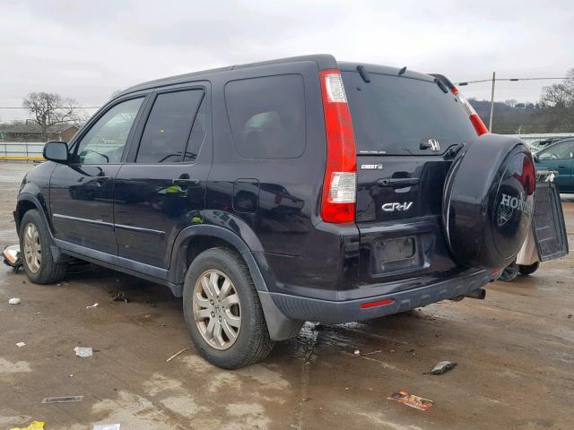 SHSRD78945U328885 - 2005 HONDA CR-V SE BLACK photo 3