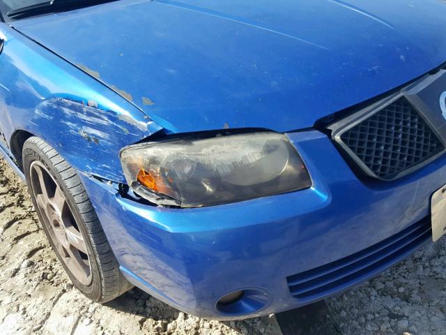 3N1AB51D45L594876 - 2005 NISSAN SENTRA SE- BLUE photo 9