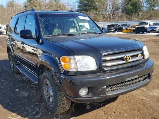 5TDBT48A82S122805 - 2002 TOYOTA SEQUOIA LI BLACK photo 1