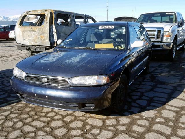 4S3BK4352V7306780 - 1997 SUBARU LEGACY L BLUE photo 2