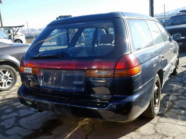 4S3BK4352V7306780 - 1997 SUBARU LEGACY L BLUE photo 4