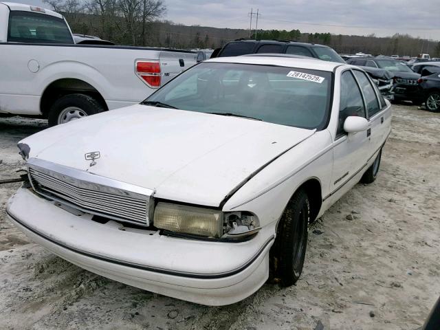 1G1BN53E5NW113843 - 1992 CHEVROLET CAPRICE CL WHITE photo 2