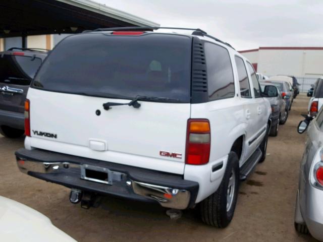 1GKEC13T91R151171 - 2001 GMC YUKON WHITE photo 4