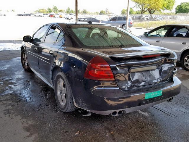 2G2WS522251241302 - 2005 PONTIAC GRAND PRIX BLACK photo 3