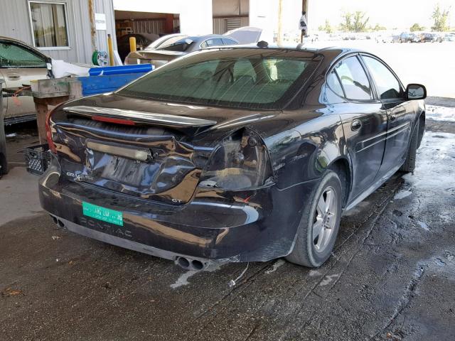 2G2WS522251241302 - 2005 PONTIAC GRAND PRIX BLACK photo 4