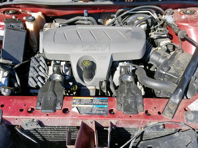2G4WC582261215909 - 2006 BUICK LACROSSE C RED photo 7