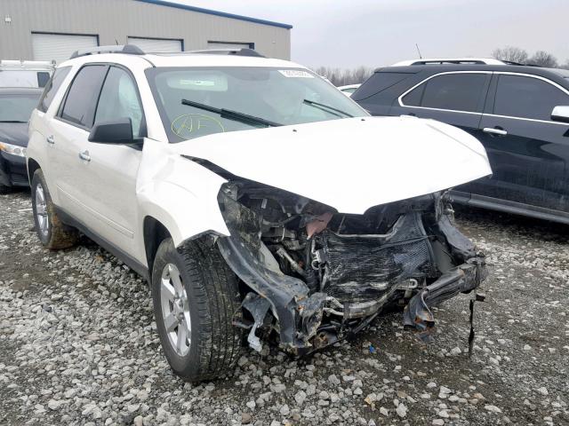 1GKKRPKD1EJ345731 - 2014 GMC ACADIA SLE WHITE photo 1