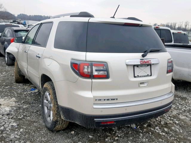 1GKKRPKD1EJ345731 - 2014 GMC ACADIA SLE WHITE photo 3