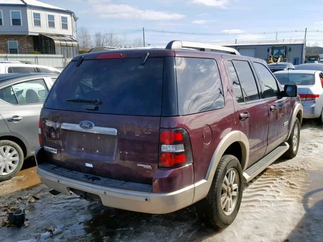 1FMEU74E56UB65712 - 2006 FORD EXPLORER E BURGUNDY photo 4