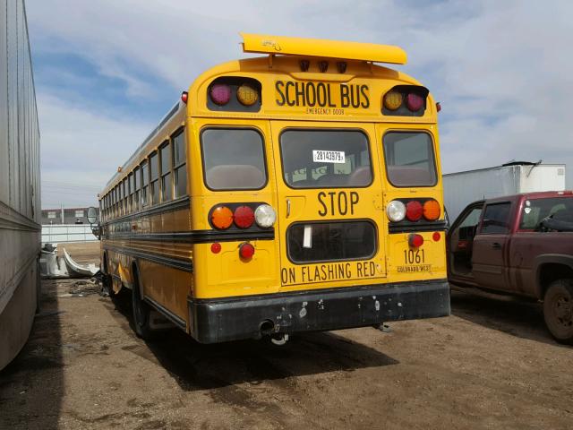 1BABKCKA65F226794 - 2005 BLUE BIRD SCHOOL BUS YELLOW photo 3