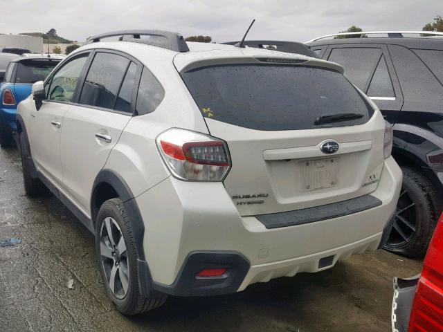 JF2GPBCC7EH228275 - 2014 SUBARU XV CROSSTR WHITE photo 3