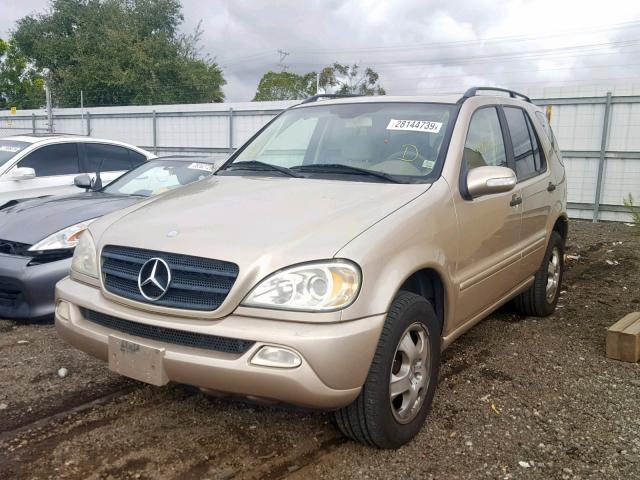 4JGAB54E12A353874 - 2002 MERCEDES-BENZ ML 320 GOLD photo 2