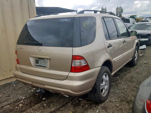 4JGAB54E12A353874 - 2002 MERCEDES-BENZ ML 320 GOLD photo 4