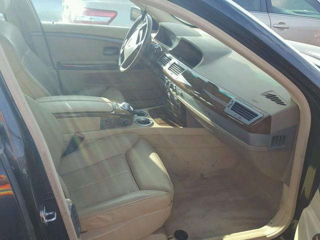 WBAGN63524DS52838 - 2004 BMW 745 LI BLACK photo 5