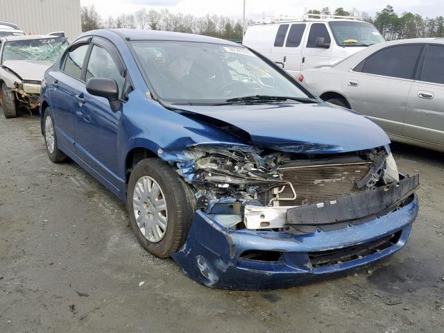 19XFA16339E015739 - 2009 HONDA CIVIC VP BLUE photo 1