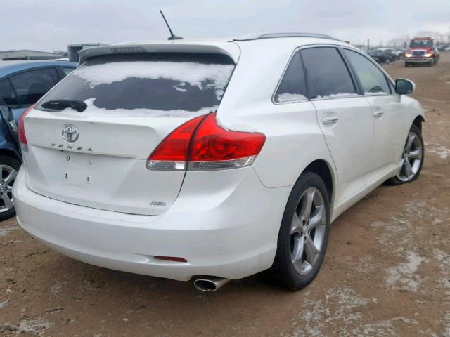 4T3BK3BB0AU033774 - 2010 TOYOTA VENZA BASE WHITE photo 4