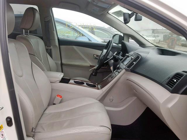 4T3BK3BB0AU033774 - 2010 TOYOTA VENZA BASE WHITE photo 5