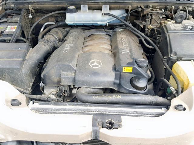 4JGAB75EX4A467255 - 2004 MERCEDES-BENZ ML 500 GOLD photo 7