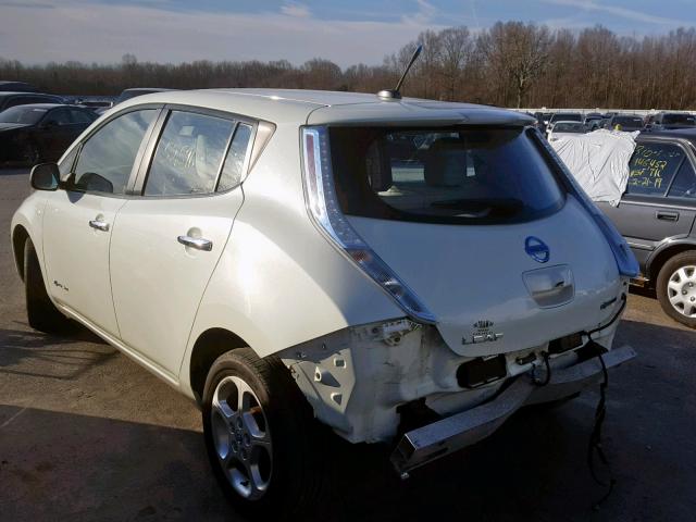 JN1AZ0CP3CT018033 - 2012 NISSAN LEAF SV WHITE photo 3