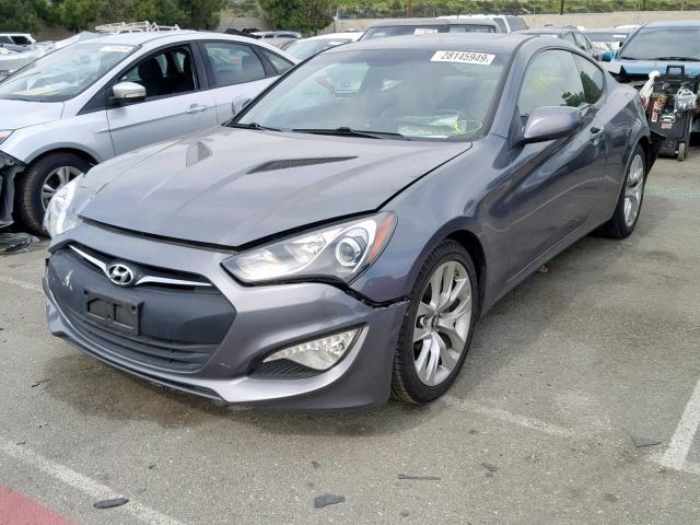 KMHHT6KD7EU119883 - 2014 HYUNDAI GENESIS CO GRAY photo 2