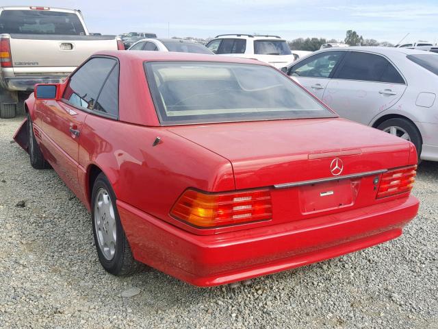 WDBFA63E1SF108322 - 1995 MERCEDES-BENZ SL 320 RED photo 3