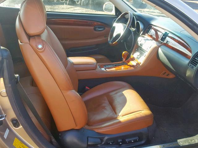 JTHFN48Y030037050 - 2003 LEXUS SC 430 GOLD photo 5