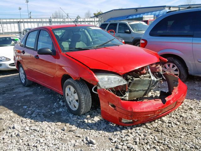 1FAFP34N37W225684 - 2007 FORD FOCUS ZX4 RED photo 1