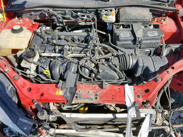 1FAFP34N37W225684 - 2007 FORD FOCUS ZX4 RED photo 7
