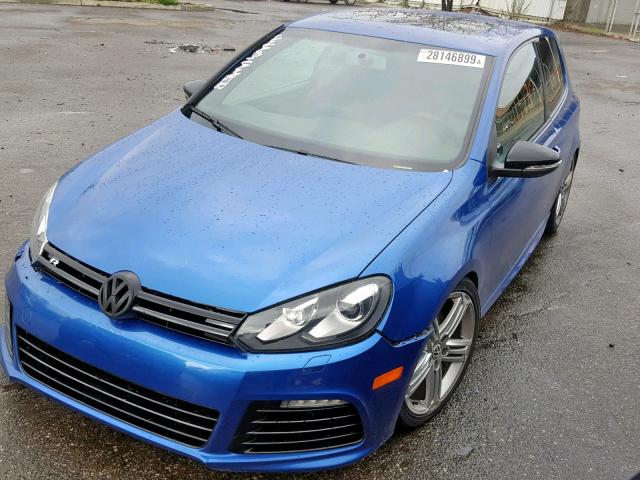 WVWRF7AJ0CW333029 - 2012 VOLKSWAGEN GOLF R BLUE photo 2