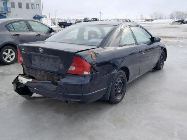 1HGEM21162L812449 - 2002 HONDA CIVIC DX BLACK photo 4