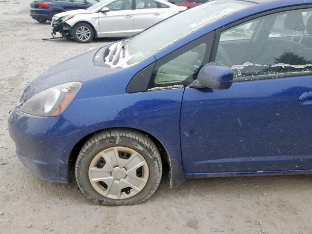 JHMGE8H33CC033671 - 2012 HONDA FIT BLUE photo 9