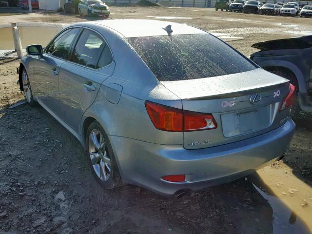 JTHBK262795098031 - 2009 LEXUS IS 250 BLUE photo 3