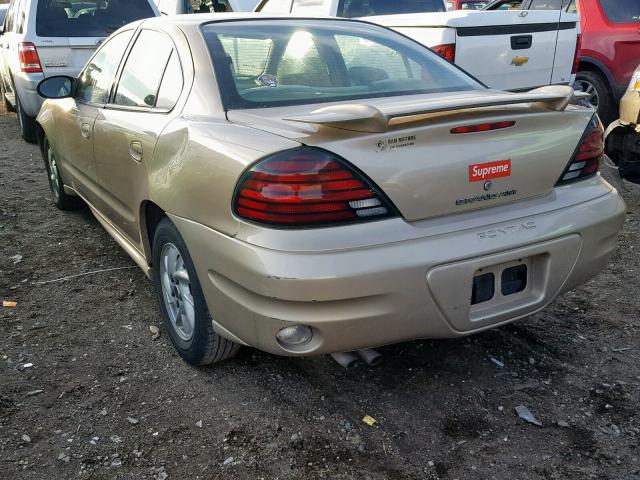 1G2NF52E44C253485 - 2004 PONTIAC GRAND AM S GOLD photo 3