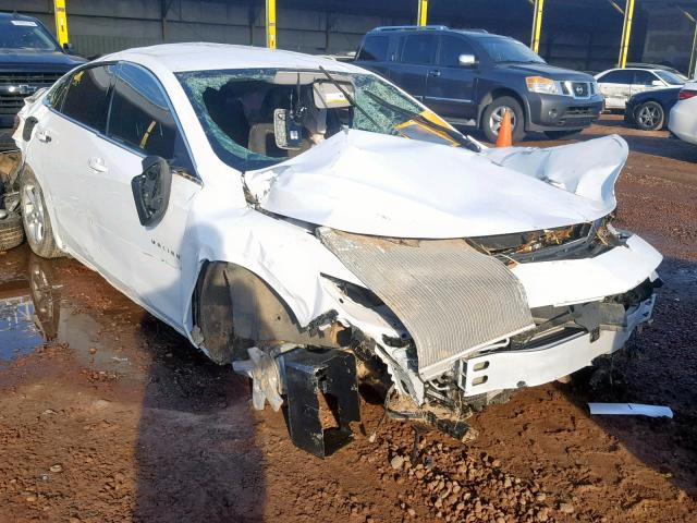 1G1ZB5ST5HF108072 - 2017 CHEVROLET MALIBU LS WHITE photo 1