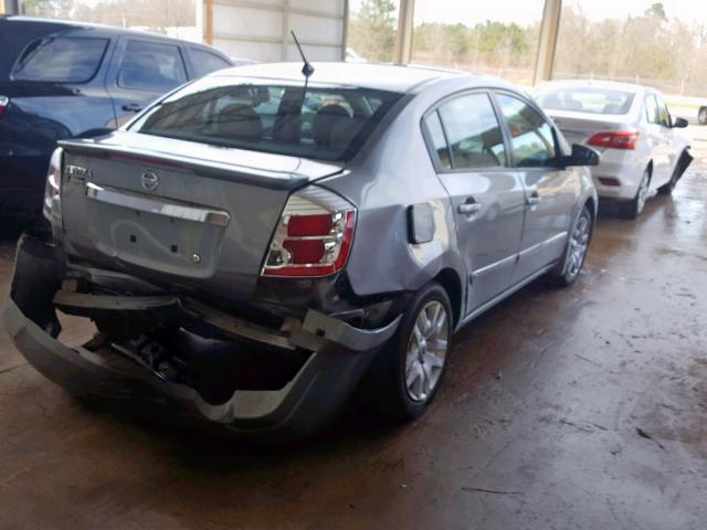 3N1AB6APXCL656231 - 2012 NISSAN SENTRA 2.0 SILVER photo 4