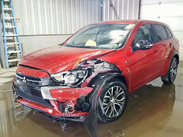 JA4AR3AW1JU001130 - 2018 MITSUBISHI OUTLANDER RED photo 2