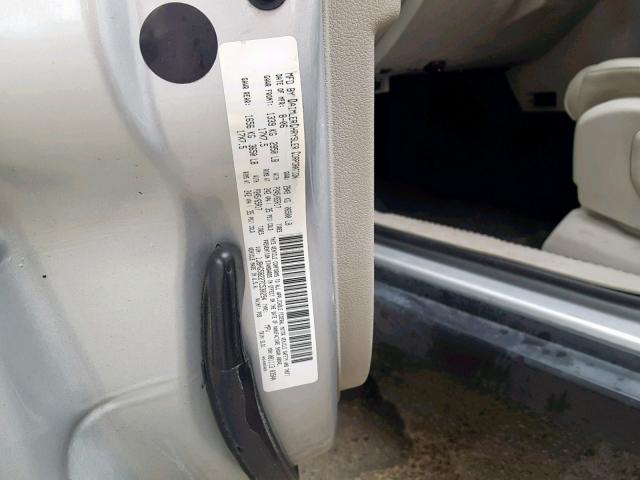 1J8HG58227C530294 - 2007 JEEP COMMANDER ვერცხლისფერი ფოტო 10