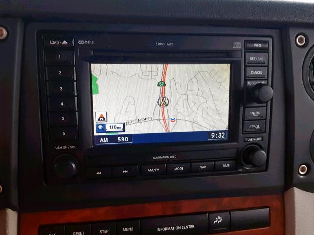 1J8HG58227C530294 - 2007 JEEP COMMANDER ვერცხლისფერი ფოტო 9