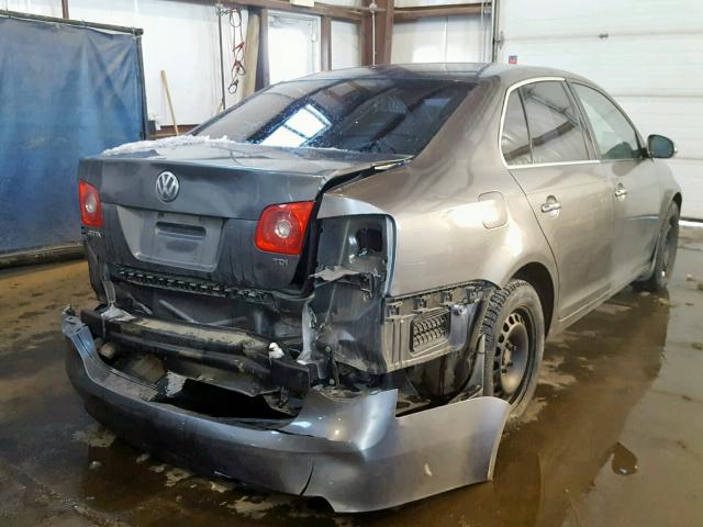 3VWST81K26M816290 - 2006 VOLKSWAGEN JETTA TDI GRAY photo 4