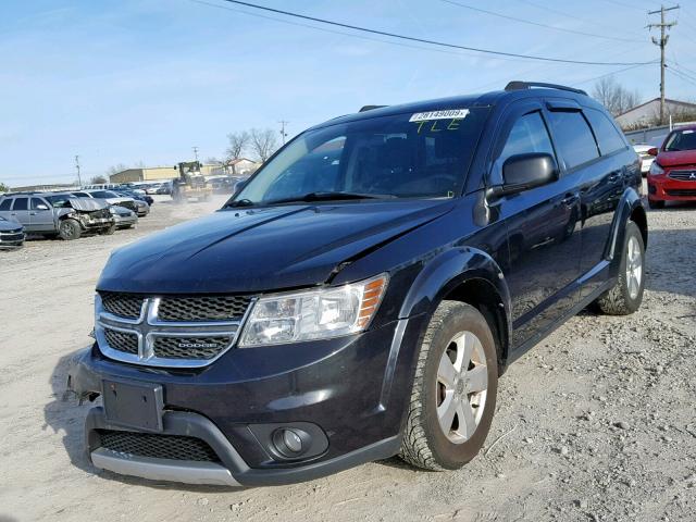 3C4PDDBG5CT166588 - 2012 DODGE JOURNEY SX BLACK photo 2