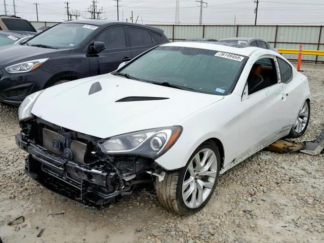 KMHHU6KJ6DU091348 - 2013 HYUNDAI GENESIS CO WHITE photo 2