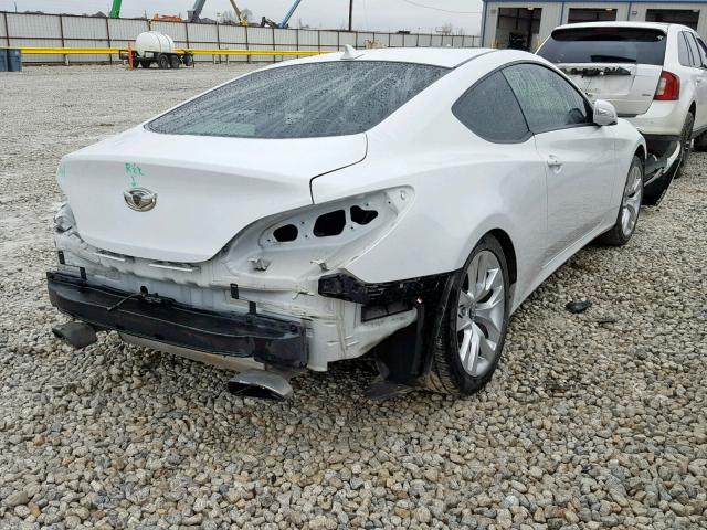 KMHHU6KJ6DU091348 - 2013 HYUNDAI GENESIS CO WHITE photo 4