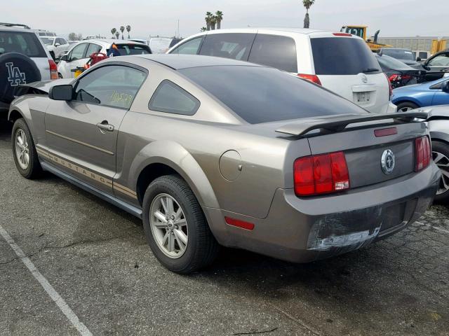 1ZVFT80N255189320 - 2005 FORD MUSTANG BEIGE photo 3