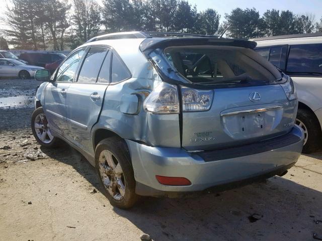 2T2HK31U17C034296 - 2007 LEXUS RX 350 BLUE photo 3