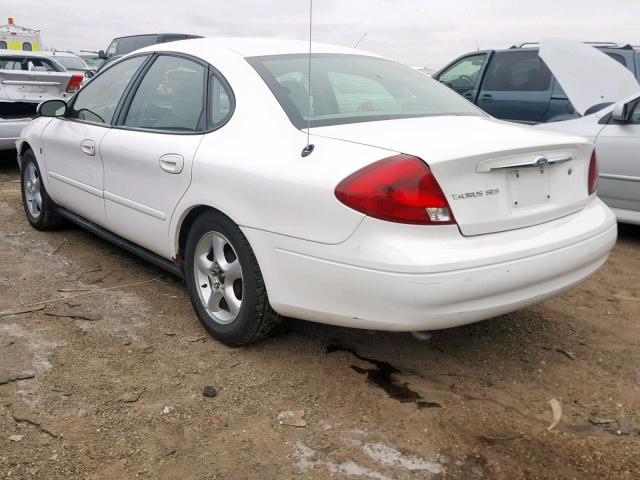 1FAFP55261G235708 - 2001 FORD TAURUS SES WHITE photo 3