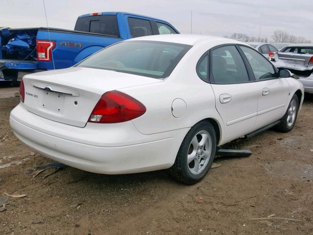 1FAFP55261G235708 - 2001 FORD TAURUS SES WHITE photo 4