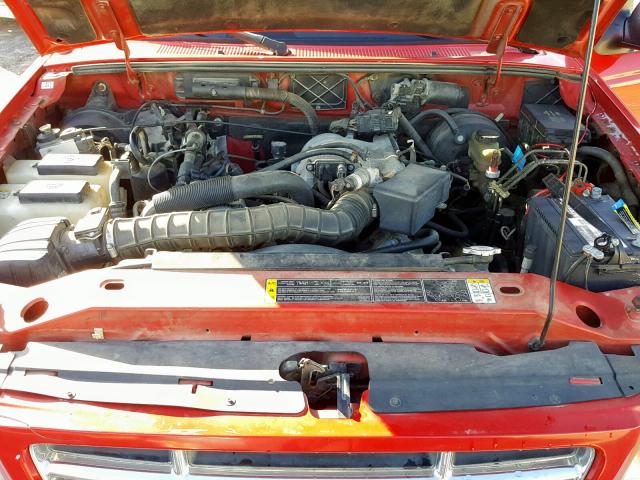 1FTYR10U41TA76466 - 2001 FORD RANGER RED photo 7