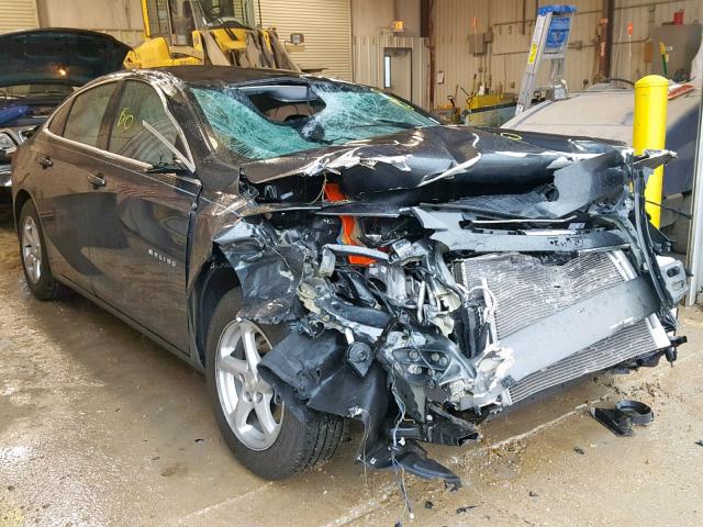 1G1ZB5ST3JF169992 - 2018 CHEVROLET MALIBU LS BLACK photo 1