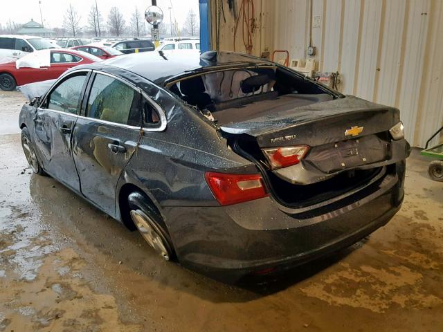 1G1ZB5ST3JF169992 - 2018 CHEVROLET MALIBU LS BLACK photo 3