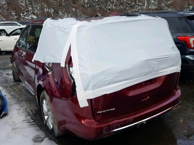 2C4RC1BG1JR110819 - 2018 CHRYSLER PACIFICA T BURGUNDY photo 3